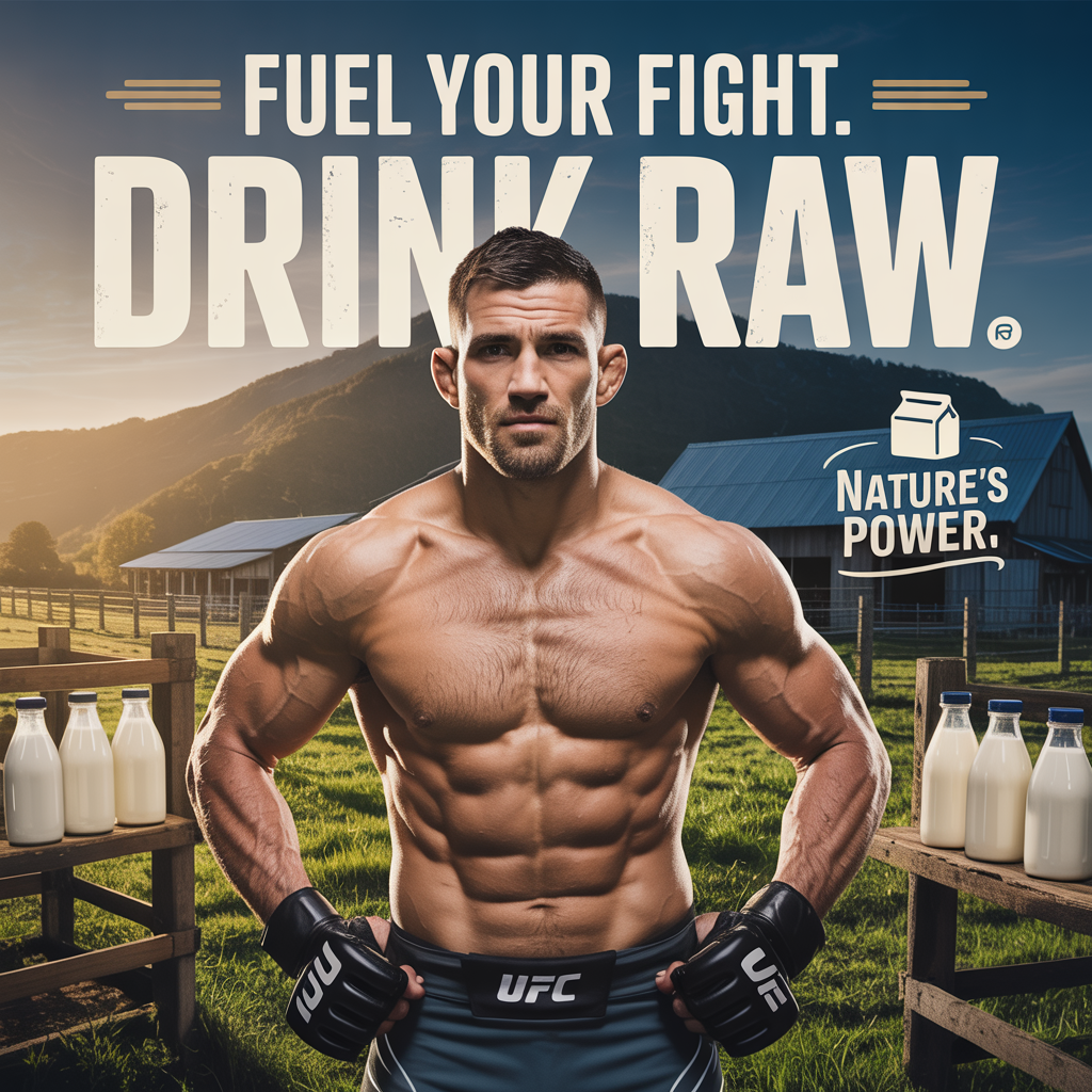 UFC vechter komt op voor boeren en rauwe melk.