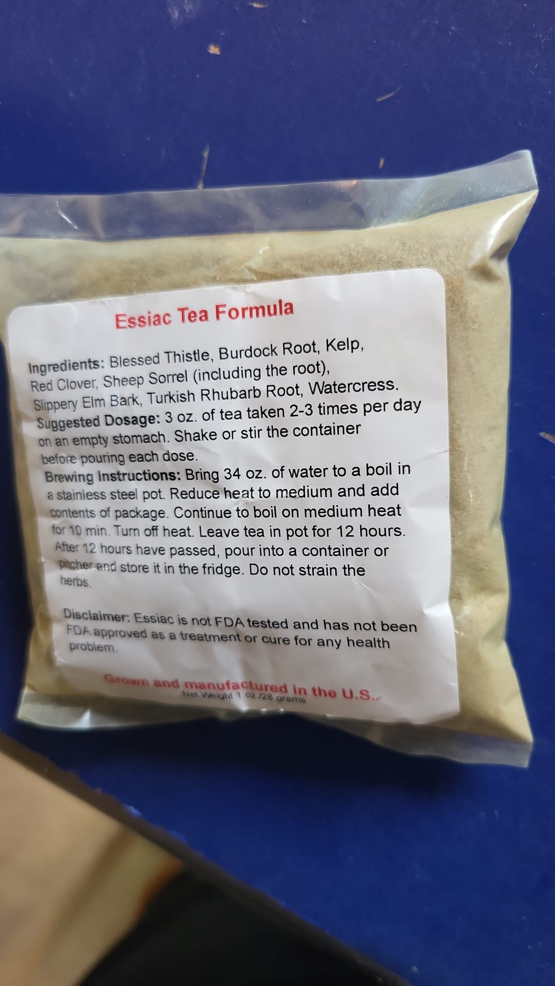 Essiac thee